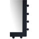 Figaro 36 X 24 inch Black Wall Mirror